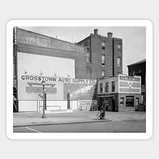 Crosstown Auto Supply, 1920. Vintage Photo Magnet